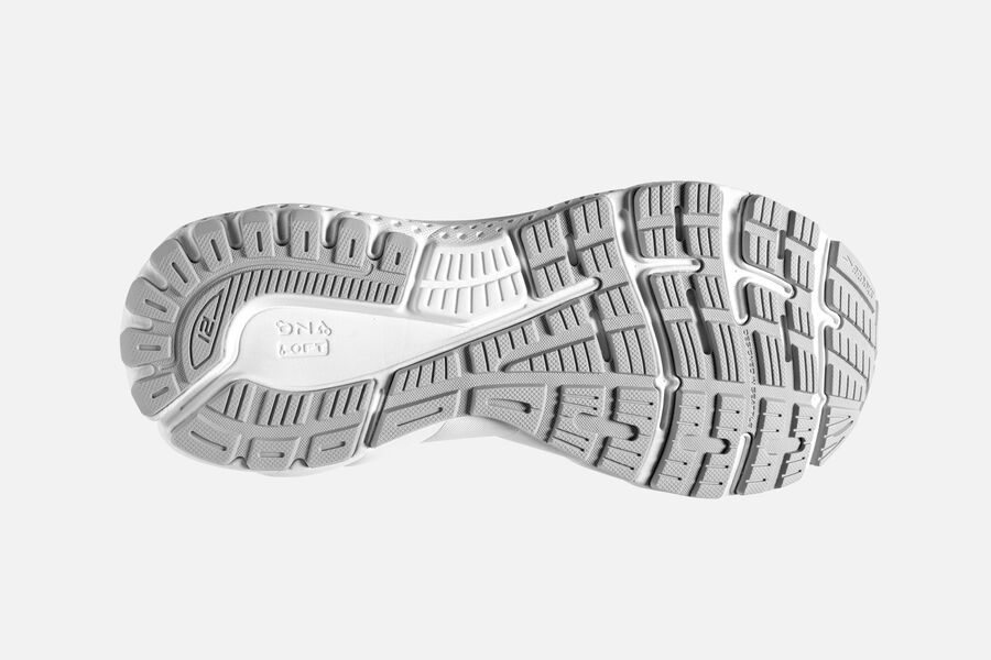 Brooks Adrenaline GTS 21 Road Running Shoes Womens White/Grey 561947-BYJ